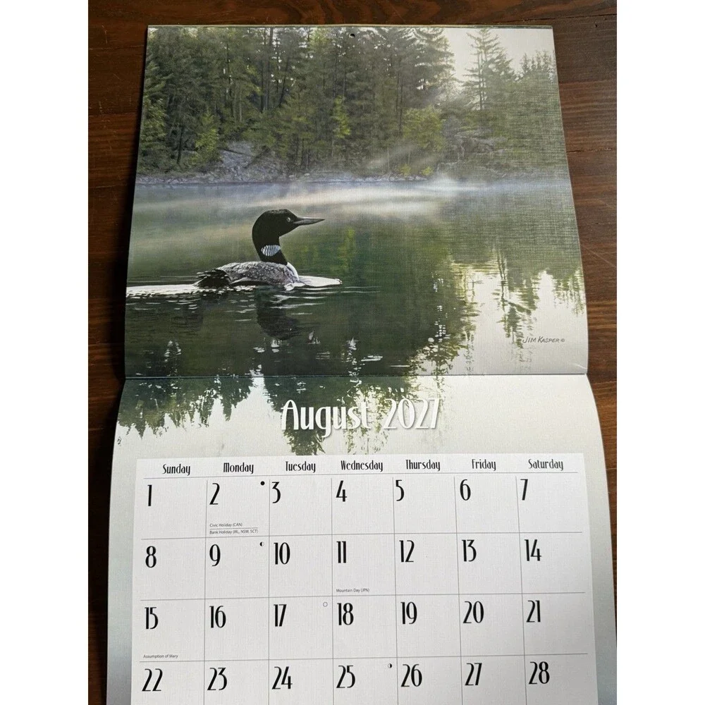 Lang Brands, Loons on the Lake 2027 Wall Calendar by Jim Kasper